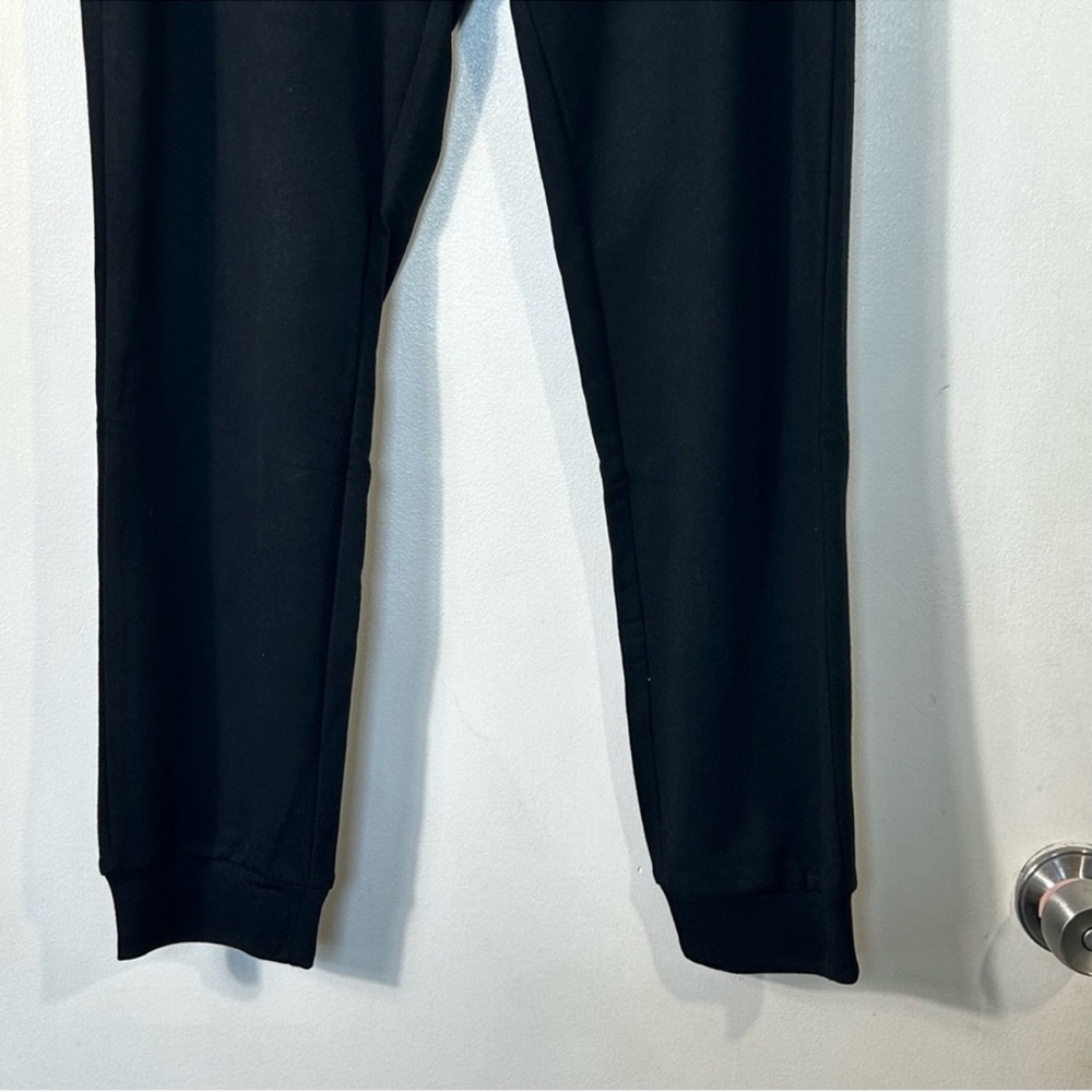Badgley Mischka NWT Black French Terry Jogger Pant with Pockets- Size- 2X - Picture 2 of 6